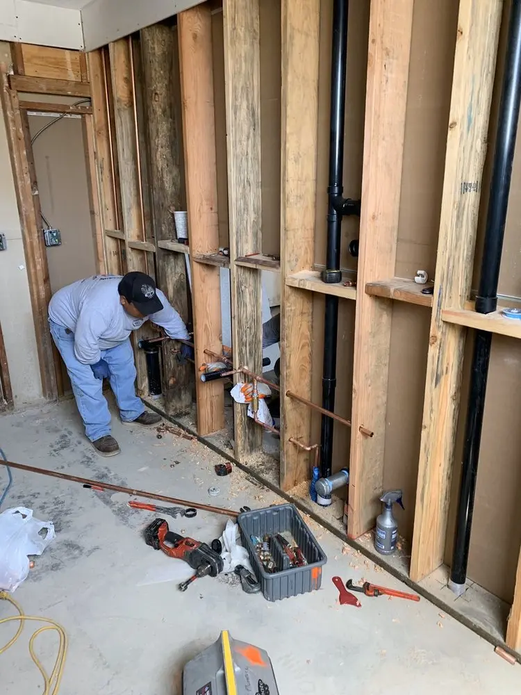 Commercial rough-in plumbing for Water Heater Replacement in Old Fourth Ward